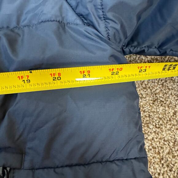 Helly Hansen Men's Size Small Navy Active Long Winter Parka Spell Out Puffer - Picture 15 of 16